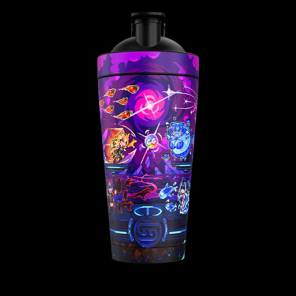 Gamersupps Pixel Cups: Smash Me Bro Metal Shaker
