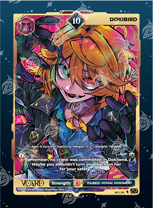 VCard Divine Chaos - 1st Edition - Ultra Rare Power 10 Dokibird