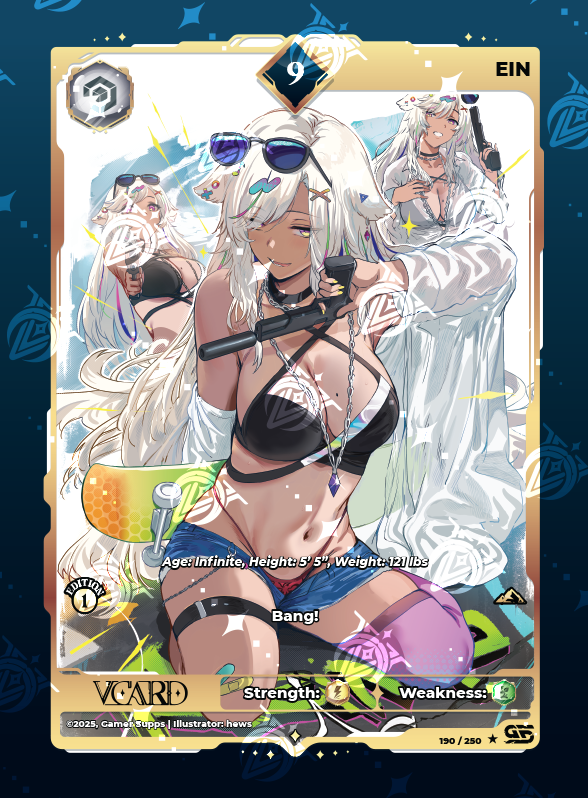 VCard Awakened Worlds - 1st Edition - Rare Power 9 Ein Holo