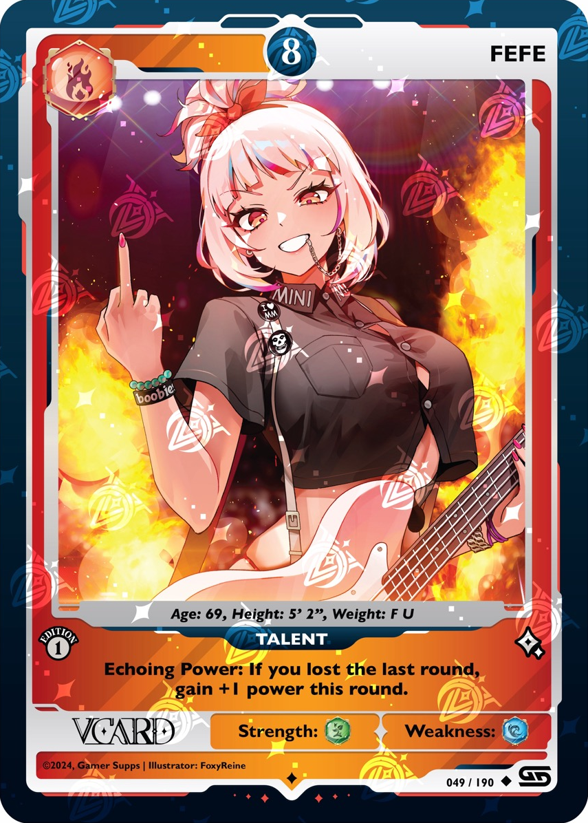 GamerSupps VCard Rising Stars 1st Edition - Power 8 FeFe Holo - 049/190