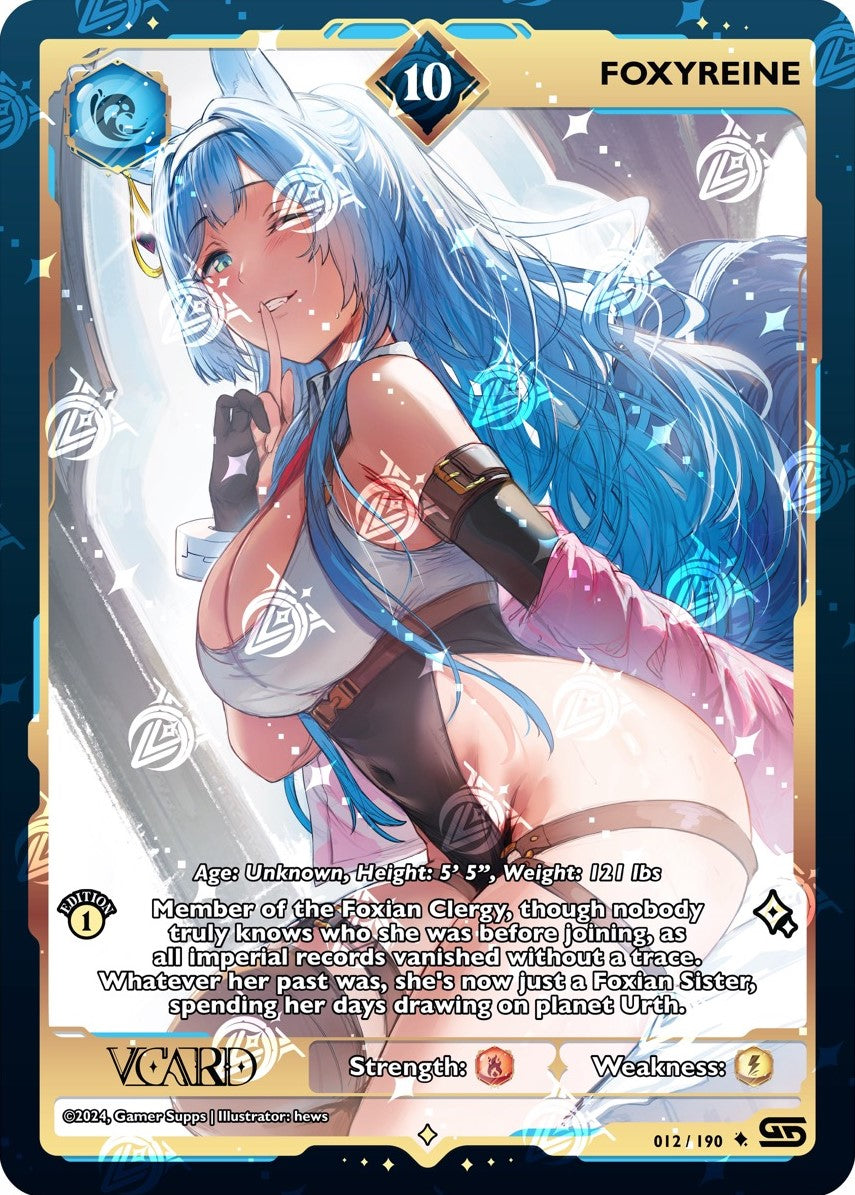 VCard Rising Stars - 1st Edition - Ultra Rare Power 10 FoxyReine