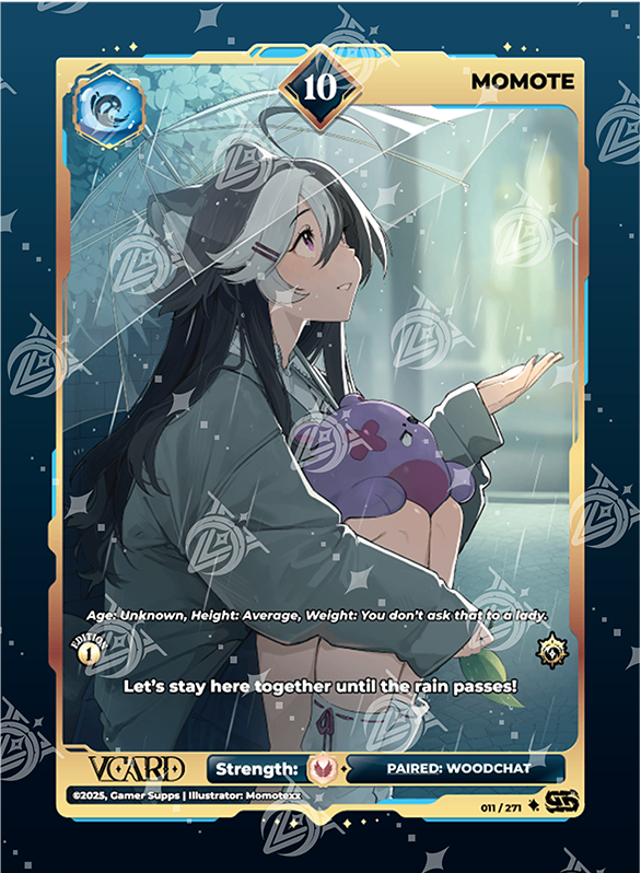 VCard Divine Chaos - 1st Edition - Ultra Rare Power 10 Momote
