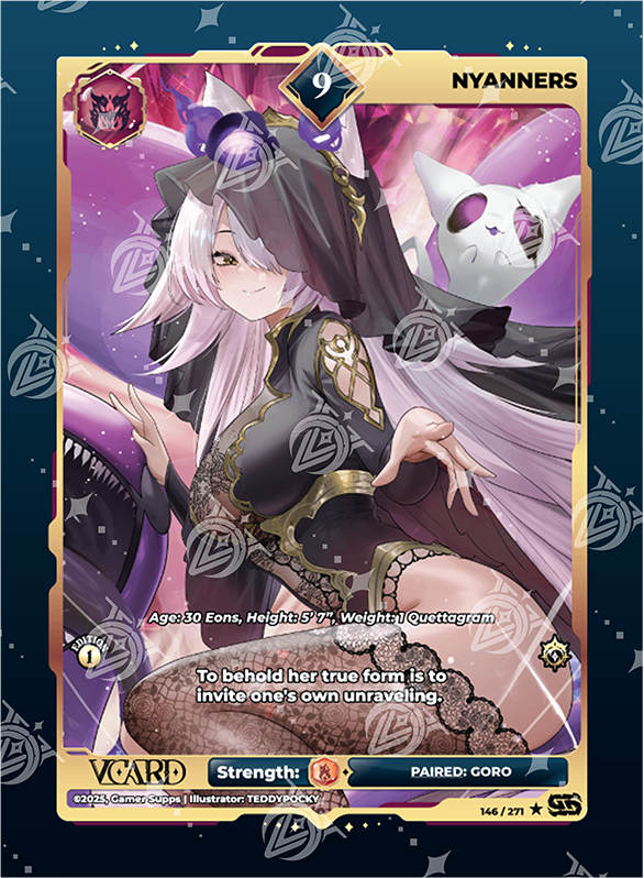 VCard Divine Chaos - 1st Edition - Rare Power 9 Holo Nyanners