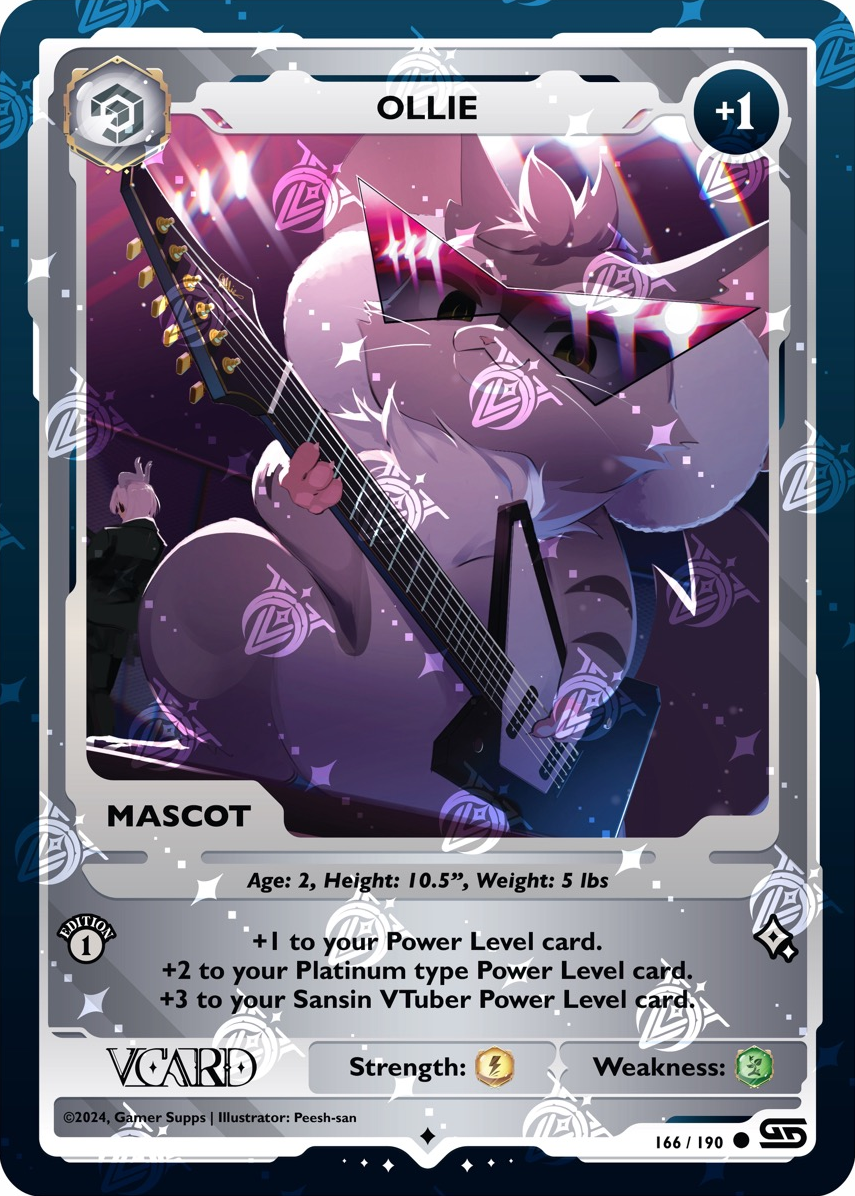GamerSupps VCard Rising Stars 1st Edition - Ollie Holo Mascot - 166/190