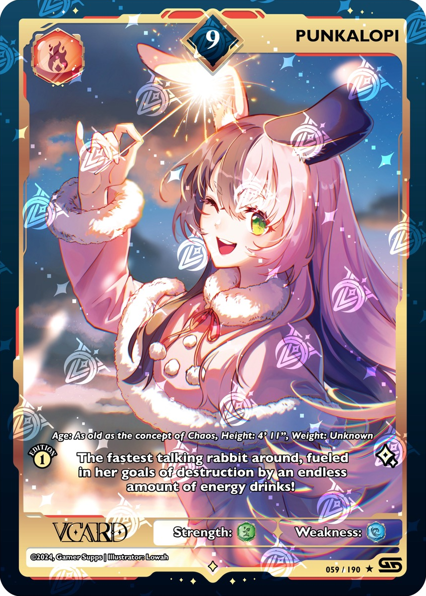 GamerSupps VCard Rising Stars 1st Edition - Rare Power 9 Punkalopi 059/190