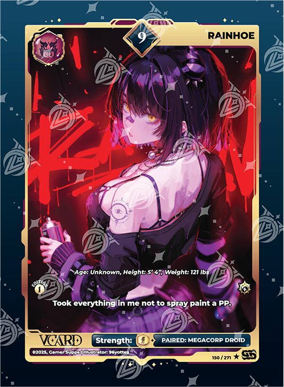 VCard Divine Chaos - 1st Edition - Rare Power 9 Holo Rainhoe