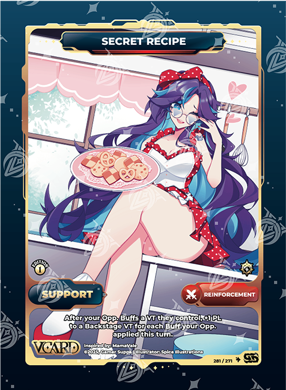 VCard Divine Chaos 1st Edition - Secret Rare Secret Recipe