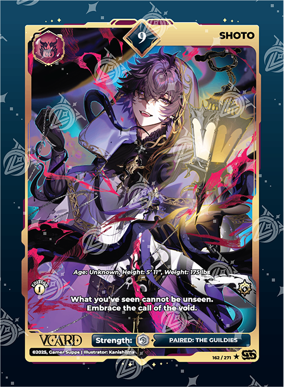 VCard Divine Chaos - 1st Edition - Rare Power 9 Holo Shoto