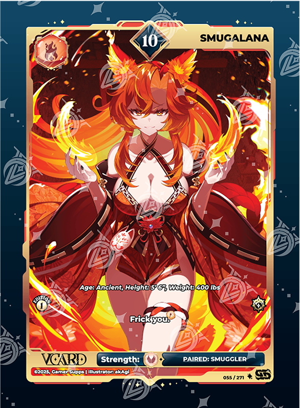 VCard Divine Chaos - 1st Edition - Ultra Rare Power 10 SmugAlana