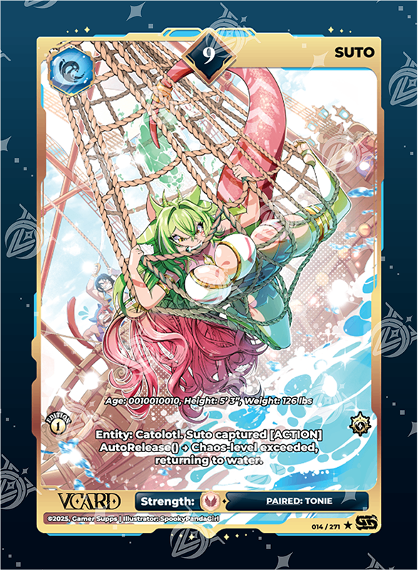 VCard Divine Chaos - 1st Edition - Rare Power 9 Holo Suto