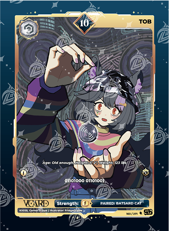 VCard Divine Chaos - 1st Edition - Ultra Rare Power 10 Tob