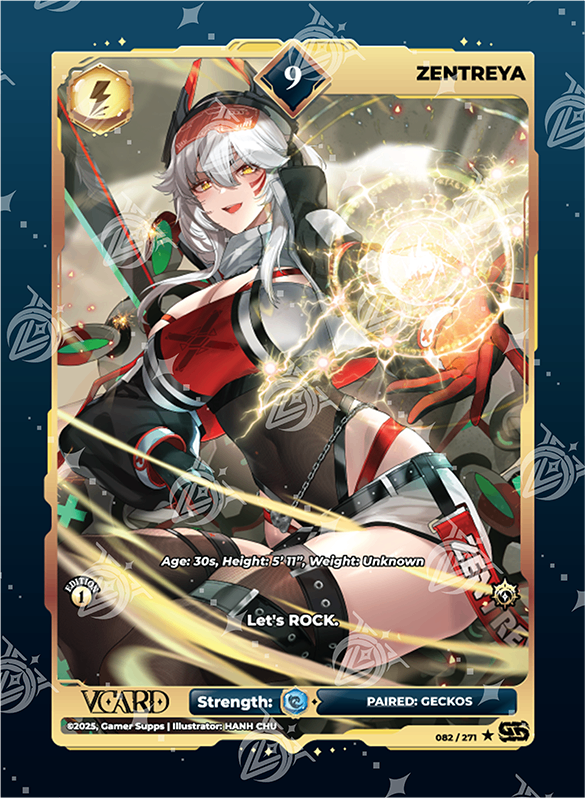 VCard Divine Chaos - 1st Edition - Rare Power 9 Holo Zentreya