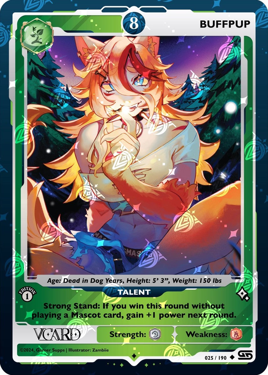 GamerSupps VCard Rising Stars 1st Edition - Power 8 Buffpup Holo - 025/190