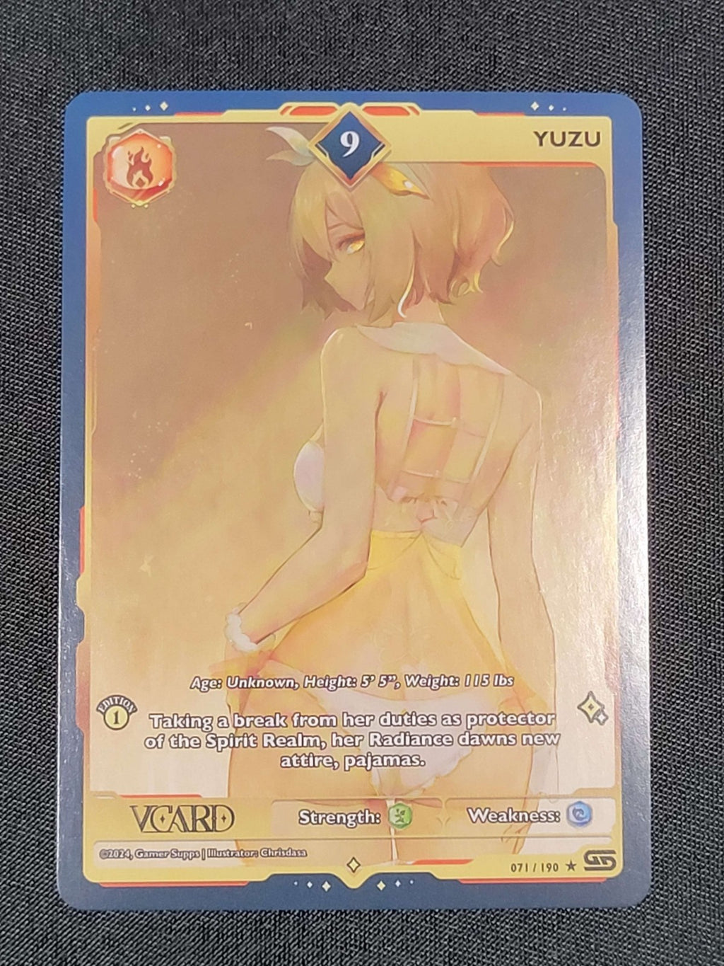 GamerSupps VCard Rising Stars 1st Edition - Rare Power 9 Yuzu - 071/190