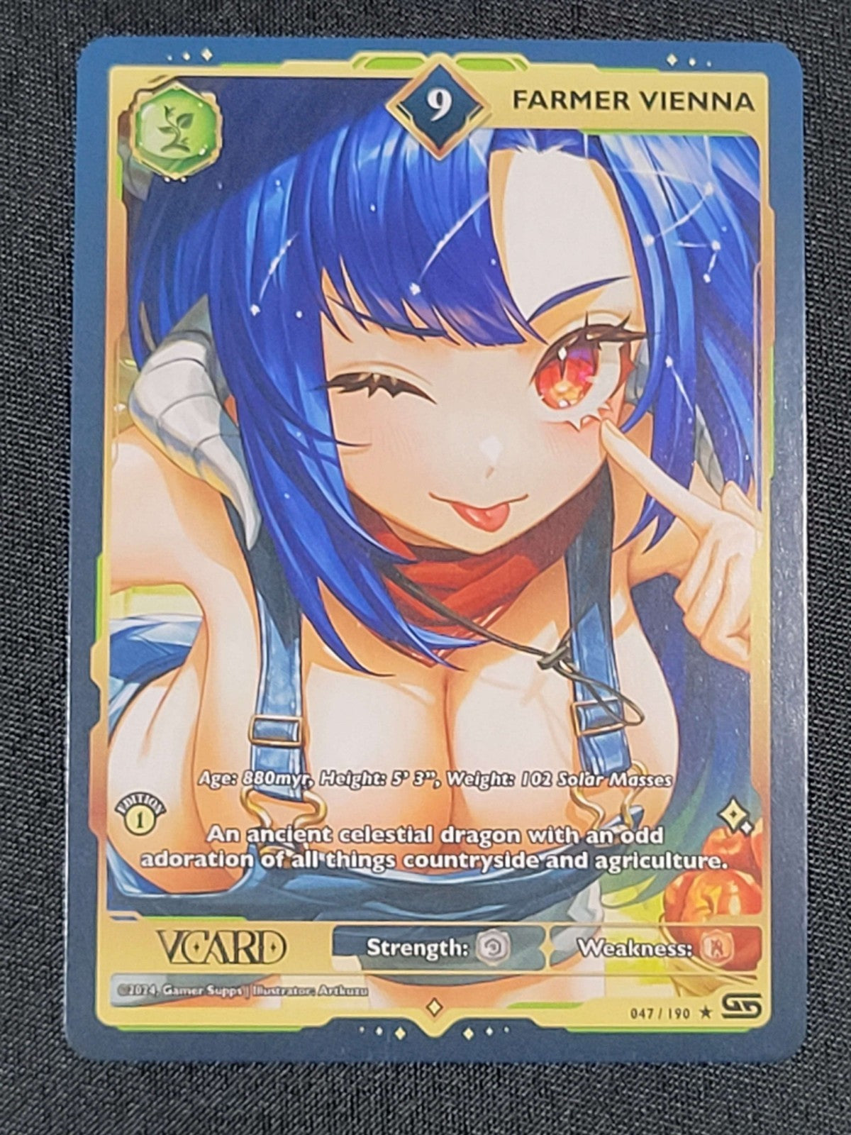 GamerSupps VCard Rising Stars 1st Edition - Rare Power 9 Farmer Vienna - 047/190