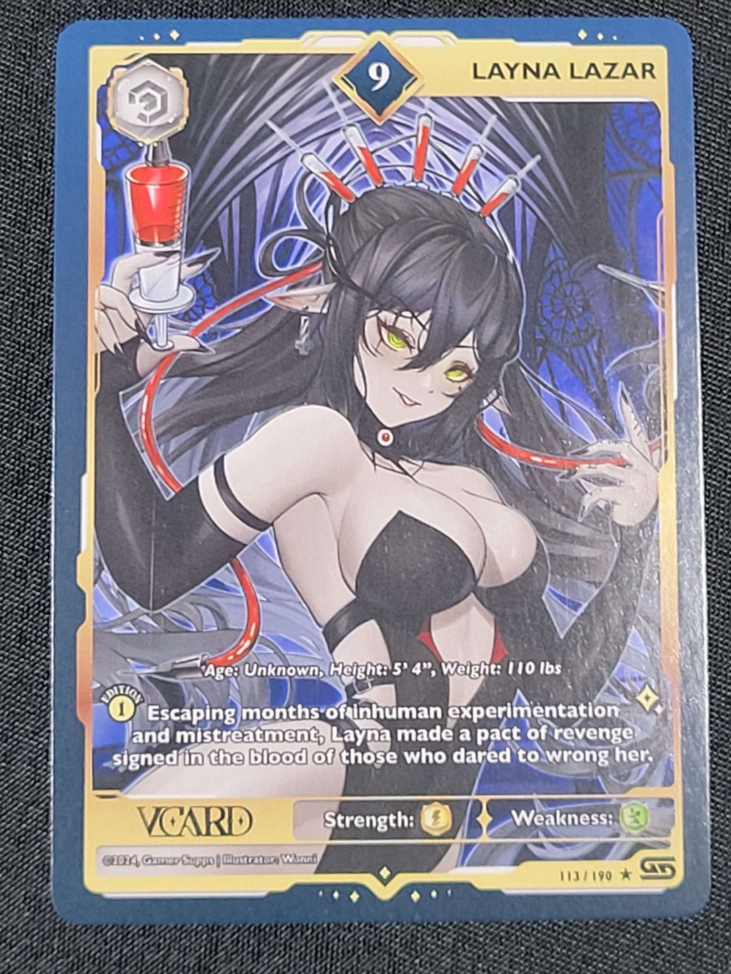 GamerSupps VCard Rising Stars 1st Edition - Rare Power 9 Layna Lazar - 113/190