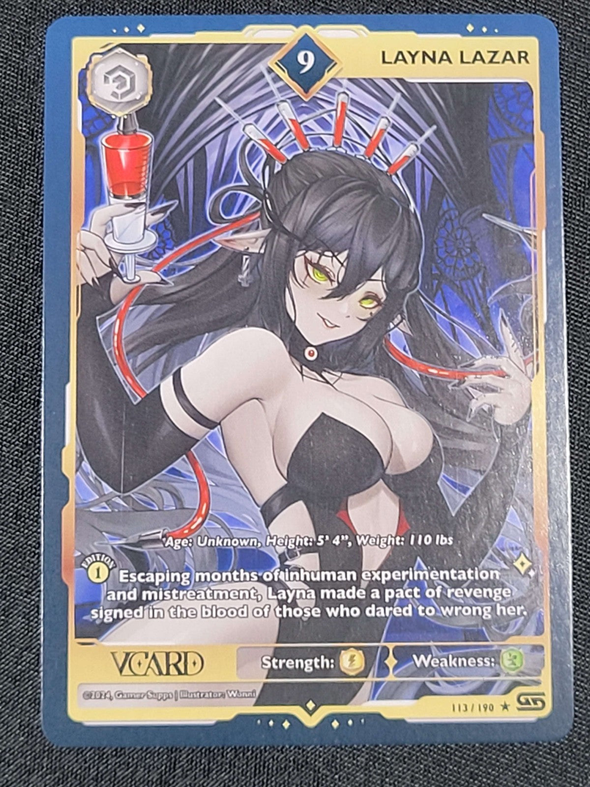 GamerSupps VCard Rising Stars 1st Edition - Rare Power 9 Layna Lazar - 113/190