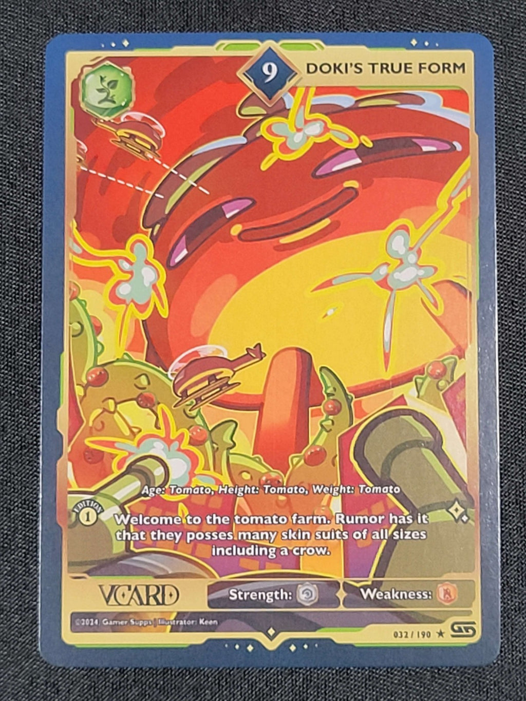 GamerSupps VCard Rising Stars 1st Edition Rare Power 9 Doki's True Form 032/190