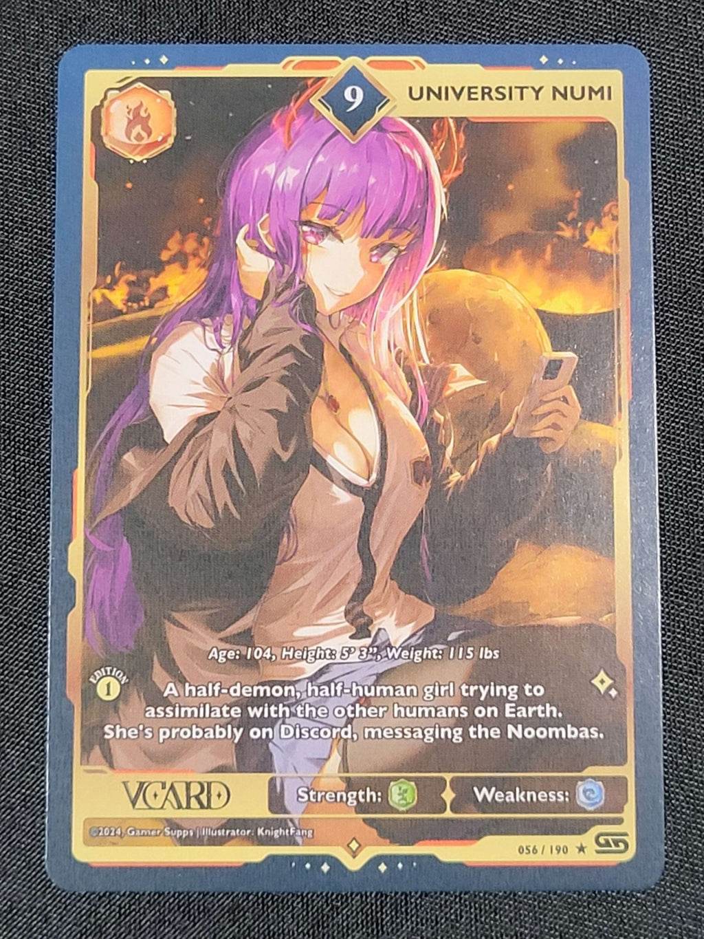 GamerSupps VCard Rising Stars 1st Edition - Rare Power 9 University Numi 056/190