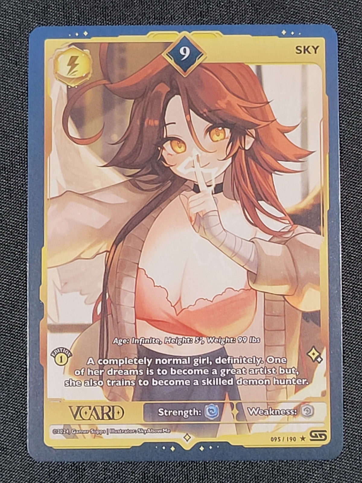 GamerSupps VCard Rising Stars 1st Edition - Rare Power 9 Sky - 095/190